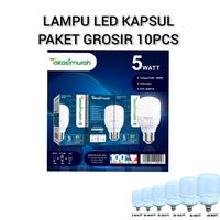 Gambar COD Paket Grosir 10pcs Lampu LED Capsul kapsul Jumbo 5w 10w 15w 20w 30w 40w 410-3480 Lumen umur 6000jam Free Ongkir - 5w paket 10pcs dari Cleon Mart_NEW undefined 5 Tokopedia
