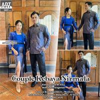 Gambar NIRMALA Couple Set Baju Kondangan Pasangan Terbaru Elegan Model Kebaya Kutu Baru Kemeja Full Furing Adem Kekinian - Biru, M - One Size dari Arteast Yours_NEW undefined 1 Tokopedia