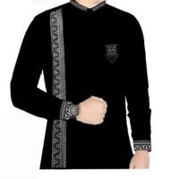 Gambar KOKO MOTIF ACEH KERAWANG ORIGINAL PREMIUM KUALITAS NOMOR 1  Lembut Nyaman Baju Panjang Pria Dewasa Katun Toyobo Muslim - Hitam Gold, S dari Sulthan Store Aceh_NEW undefined 2 Tokopedia