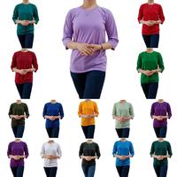 Gambar kaos reglan polos lengan 3/4 pria wanita unisex kaos oblong dewasa Polos Katun Mikro Santai Baju Nyaman Melar Tebal Atasan Bulat Simple Tangan T-Shirt - HR-LILAC 3/4, M dari Yonesli undefined 1 Tokopedia