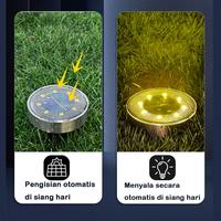 Gambar Vixplorn Lampu Tanam Taman Solar Tenaga Surya Outdoor 8 LED Anti Air Water Proof/Sensor Gerak Dekorasi Taman Lampu Penerangan Malam - Cahaya putih, 1pcs dari Vixplorn undefined 3 Tokopedia