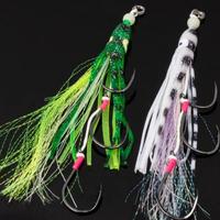 Gambar Aquasite Fishing Gears Umpan Trolling Kail Rangkaian Dan Softlure Cumi Target Tenggiri Barakuda Tuna Rangkai 3 Mata Kail Ukuran 6/0 & 8/0 - Pancing - A, #6/0 dari aquasite undefined 1 Tokopedia