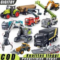 Gambar PIKYO Konstruksi Dump Truck Bulldoser Excavator Forkift Crane Excavator /Container Pengangkut Mainan Mobil Mobilan Excavator Alloy Mainan Mobil - 601-9-DrillCar-1Claw dari PIKYO INDONESIA undefined 1 Tokopedia