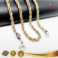 Gambar Kalung Titanium Asli Tambang Kombinasi 70cm - VeE Kalung Pria Wanita - 2mm dari Vee Jewelry Store undefined 1 Tokopedia