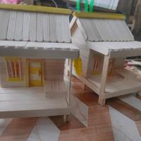 Gambar miniatur rumah panggung dari stik es krim prakarya kerajinan tangan tugas sekolah pajangan rumah Kotak - -, - dari Smuadashop_NEW undefined 3 Tokopedia
