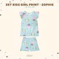 Gambar Pannadaily Set Kids Girls Print - 4 Warna (Fairy Sophie Unicorn Mermaid) - Setelan Baju Anak Perempuan Katun baju  harian  anak  cewek  6–12  tahun setelan  anak  perempuan  balerina  capucina baju  merah  putih  17  agustus  anak  cewek - FAIRY, 1-2Y dari Aubreyshome undefined 4 Tokopedia