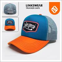 Gambar Topi Jaring LINKSWEAR Trucker Hat Pria Distro Bordir Timbul Kombinasi Warna - Oranye Tosca Cream dari Linkswear undefined 4 Tokopedia