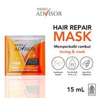 Gambar MAKARIZO - ADVISOR HAIR MASK REPAIR DRY & DAMAGED HAIR SACHET ( 15 ml ) - Masker Rambut Untuk Rambut Kering Menjadi Lembut Bernutrisi Dan Berkilau Dengan Kandungan Pro Vit B5 dari Gudang Kosmetik Medan_NEW undefined 2 Tokopedia