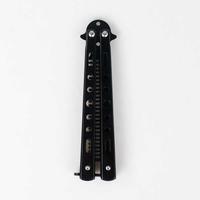 Gambar Sisir Besi Butterfly Balisong Training Knife / Folding Comb Lipat Saku Perlengkapan Hair Styling Sikat Pelurus Rambut Rapi Stainless Steel Design Unik Alat Bela Diri Mini Pocket Peralatan Cukur Pria Sisir Pomade Outdoor Multifungsi Serbaguna - HITAM dari Abhu Store undefined 5 Tokopedia