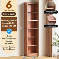 Gambar Rak Buku 6 Susun Lemari Buku Lemari Pakaian Lemari Susun Lemari Murah Lemari Serbaguna - Putih-3-30_25_96 dari Key Life Mall undefined 3 Tokopedia