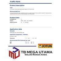 Gambar Jotun Traffic Paint Yellow 3 Liter | Cat Marka Jalan Trotoar Warna Kuning Non Reflektif - Yellow / Kuning dari TB MEGA UTAMA undefined 2 Tokopedia