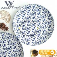 Gambar WHITE LINE 1pcs NAKAMA Moon Shape Plate 10,5in Piring Buah Ceper 27cm - NAKAMA 10.5IN dari HappyHome Houseware undefined 5 Tokopedia