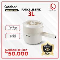 Gambar Gaabor Panci Listrik 3L 600W – Anti Lengket | Kukusan + Tutup Kaca | Food Grade EC-30M01A - EC-20M01A dari Oriloka Shop undefined 1 Tokopedia