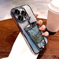 Gambar Luxury Case Glitter iPhone 11 pro max 12 13 pro max 14 15 pro max Gradient Quicksand Milk Tea Cup Shockproof Silicone Case iPhone 11 12 pro max 13 14 pro max 15 Plating Softcase with lens protect - Golden, iphone 11 dari MODEALL.Case undefined 3 Tokopedia