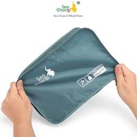 Gambar Sea Choice 6 pcs Packing Cubes Set Travel Koper Zip Organizers Pakaian Pakaian Kaki Tas Penyimpanan - Ice Blue dari Sea-Choice undefined 3 Tokopedia