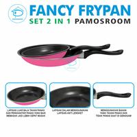 Gambar Maspion Fancy Frypan 1 Set 2 pcs Uk  23cm + 18 cm Frypan Warna Warni Anti Lengket - Pink, Standar dari pamosroom undefined 4 Tokopedia
