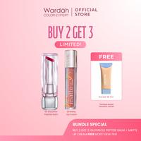 Gambar [SPECIAL TIKTOK: BUY 2 GET3!] WARDAH Glossicle Peptide Balm + Matte Lip Cream - Ombre -  Liptint Lip Stain Lipgloss Lip Tint Lip Lipstick - Glossy Lip Longlasting Waterproof Tahan Lama - Bundle - Makeup - GLOS 05 + ML 30 dari wardahbeautyid undefined 4 Tokopedia