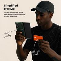 Gambar ORIGINAL Best Casing VRS   Z Fold 7 Fold7 VRS Design Modern Go Card Holder Slot Kartu Include Tempered Glass Screen Protector Guard Anti Gores Hinge Pelindung Engsel Protection Cover Rugged Casing  NEw  Black Premim Cover - Black dari acasing Case undefined 4 Tokopedia