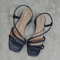 Gambar Sandal Heels Wanita Korean Style Hak Tahu 5cm Trending Kekinian Bahan Premium Ws05 Karet - hitam, 36 dari wadi sipit collections undefined 1 Tokopedia