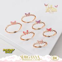 Gambar Macan Gold Cincin Emas Kadar 8K Cincin Kupu Variasi Warna Koleksi Le Jardin - 0.650gr/10 Mod 1 ETS dari Macan Gold Official undefined 1 Tokopedia