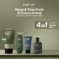 Gambar [EXCLUSIVE BUNDLE FOR KENDARI AREA - BUNDLE 45 : BUY 4 GET 5] Kahf 4in1 Paket Wangi & Tetap Fresh di Cuaca Lembap (Face Wash + Sunscreen + Deodorant + Eau de Toilette) - Suitable for Daily Use - NEW! Acne LowpH dari KAHF_NEW undefined 4 Tokopedia