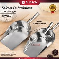 Gambar SUBRON Sekop Es Ice Cube Tepung Beras Gula Topping Kacang-Kacangan Shovel Stainless Jumbo Premium Multifungsi - JUMBO 01 dari SUBRON KITCHENWARE undefined 5 Tokopedia