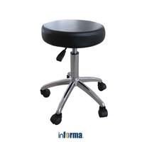 Gambar Informa Travis Bangku Salon Dengan Roda Saloon Chair Kursi Perawatan Potong Cukur Rambut Tempat Duduk Salon Barber Saloon Equipments - Hitam dari Informa Indonesia undefined 1 Tokopedia