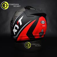 Gambar HELM KYT DJ MARU SERI 17 MATT BLACK RED FLUO Motorcycle - M dari Febriyana Helmet undefined 4 Tokopedia