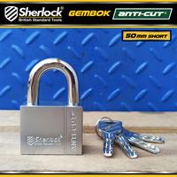 Gambar Gembok Original Sherlock Tools ANTI CUT 50 mm Pendek - 50 mm Short Anti Cut dari sherlock tools undefined 3 Tokopedia