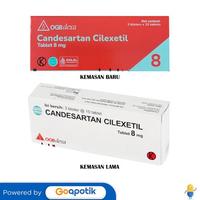 Gambar CANDESARTAN CILEXETIL OGB DEXA MEDICA 8 MG BOX 30 TABLET / HIPERTENSI dari Apotek Jaya Medika By GoApotik undefined 1 Tokopedia