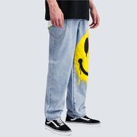 Gambar Smile Jeans vol 1 - celana jeans pria wanita baggy oversize streetwear Cotton - Blue, 30 dari Onpoint Streetwear undefined 3 Tokopedia