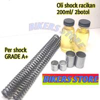 Gambar PAKET CEPER DOWNSIZE SHOCK DEPAN LOWERING KIT HONDA PCX 150/160 Motor - PCX / PCX NEW, 2CM dari BIKERS STORE undefined 3 Tokopedia