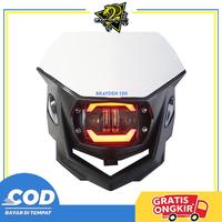 Gambar Headlamp reflektor biled polisport polysport biled klx 150 crf 150L WR155 TRAIL - HTM  DAYMKR MERAH dari cobraMX undefined 1 Tokopedia