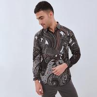 Gambar ODZACLASSIC Odza Set Couple Batik Pria Wanita Kemeja Hem Lengan Panjang Jumbo Rok Lilit Kebaya Modern Cakrabuana Baju Katun Motif Pasangan Kain Slim Fit Setelan Atasan Seragam Kombinasi - Kemeja M (Slim Fit) dari Odza Classic undefined 4 Tokopedia