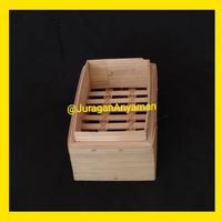 Gambar Dimsum Bamboo Steamer - Klakat Kukusan Dimsum Bambu Persegi Panjang Lucu - Kalakat Tempat Dim sum - Natural Bambu [krem] dari Juragan Anyaman_NEW undefined 3 Tokopedia