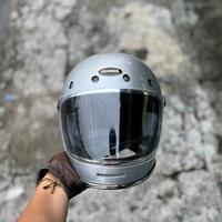 Gambar Helm Custom Bullit Silver Glossy Include Visor Limited custom by @crushercustoms dari HELM CUSTOM SURABAYA undefined 1 Tokopedia