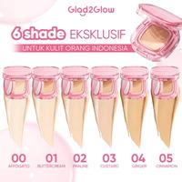 Gambar Glad2Glow Perfect Cover Cushion 11g - Perfect Cushion Glad 2 Glow G2G - Waterproof - G2G - 00 Affogato dari Debelleza Shop undefined 5 Tokopedia