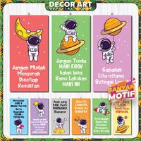 Gambar Decor Art - 15x30cm Wall Decor Dekorasi Hiasan Dinding Kata Motivasi Anak Gambar Astronot Untuk Di Rumah Sekolah Kelas (Kd: KDZ) - KDZ-1 dari Decor Art undefined 1 Tokopedia