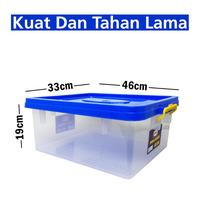 Gambar SHINPO Box Penyimpanan Kontainer Plastik 20 Liter Kotak Serbaguna Polaris Container Box Lock Klip Pengunci SPO-SIP-125-CB20 - Blue dari Good Spot Home undefined 4 Tokopedia