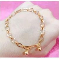 Gambar BISA COD GELANG TANGAN TITANIUM ANTI KARAT MOTIF NORI IMPORT GOLD TIDAK MUDAH LUNTUR - GELANG PECAH KOPI dari Laboka_NEW undefined 2 Tokopedia