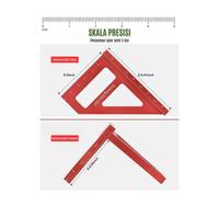 Gambar Penggaris Kayu Sudut Siku 45 90 Derajat Multifungsi Skala Metrik Pertukangan Aluminium Multi Angle dari minamino.id undefined 5 Tokopedia