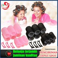 Gambar 12PCS Roll Rambut Gulung Velcro / Magic Roll Gulungan Keriting / Hair Curler Roller Polos - Hitam/12PCS dari Berkah-MALL_NEW undefined 1 Tokopedia
