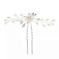 Gambar Tusuk konde motif bunga full mutiara/ tusuk konde pengantin - SILVER dari Jeolso undefined 4 Tokopedia