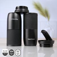 Gambar Mug TS-107 Vacuum Flask Double Wall Channel Motif Pattern 550 ML Keep Hot & Cold Black - Blue dari Ollahomeliving undefined 1 Tokopedia