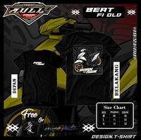 Gambar KAOS Motor  Beat Fi Old - Tshirt Kaos Pria Wanita Motor Original Desain Baju Motor  Beat Fi Old T-Shirt GhaziaKhanz GHTS 01 - MERAH, M dari GhaziaKhanz Sticker undefined 4 Tokopedia
