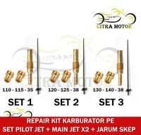 Gambar REPAIR KIT SET KEIHIN PE 24 26 28 30 32 34 MAIN JET PILOT JET JARUM SKEP 110 115 35 ATAU 130 140 35 SLOW JET MJ PJ REPAR JARUM SKEP KEIHIN MIKUNI SUDCO ORIGINAL KARBURATOR KARBU KALBULATOR AIRSTRIKE BLACKRAVEN BLACKVIPER CPO KARBU - SET 1 PE , PE 24 dari CITRARAYA SHOP undefined 1 Tokopedia