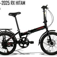 Gambar Sepeda Lipat 20 Inch 2025 RX 7 Speed Cakram - Gold dari WJ BIKESHOP undefined 2 Tokopedia
