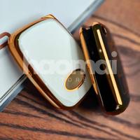 Gambar Sarung Kunci Mobil Hyundai Stargazer Creta Flipkey non keyless 3 button TPU Cover Casing Soft Case Silikon Remote Gantungan Kunci - Putih, strap brown dari Haomai Indonesia undefined 4 Tokopedia