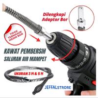 Gambar Kawat Pembersih Saluran Pipa Mampet Dengan Adaptor Bor Panjang 1,5M 3M 5M 10M - 10 Meter dari JEFFALstore undefined 1 Tokopedia