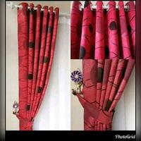 Gambar Gorden Blackout Bludru Chacia Polkadot Smockring Minimalis Coklat - Ukuran Jendela Maks 100x300 - Curtain - maroon, T 150cm dari Tokokitagorden undefined 4 Tokopedia
